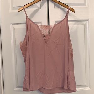 Lacy pink tank